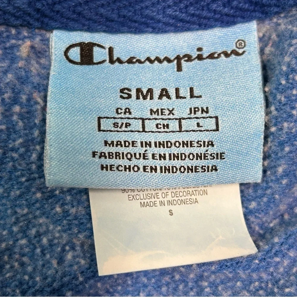 Champion Hoodie Sweatshirt Size S‎ Pull Over Embroidered Logos Pockets Casual